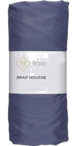 Drap Housse Bleu Tex Home 140x200 cm