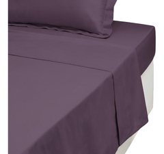 Drap Housse en Microfibre Violet Richbond 90x190 cm