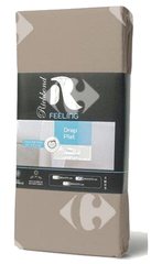 Drap Plat en Microfibre Beige Foncé 100% Cotonelle Richbond 240x270cm