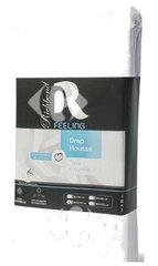 Drap Housse en Microfibre Blanc 100% Cotonelle Richbond 140x190cm