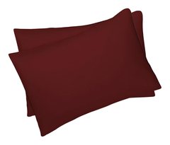 Taie d'Oreiller Richbond Microfibre Lie de Vin 50x70 cm