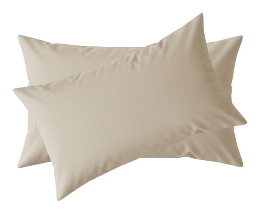 Taie d'Oreiller Richbond Microfibre Beige 50x70 cm