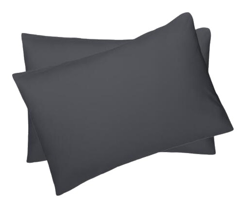 Taie d'Oreiller Richbond Microfibre Gris Carbone 50x70 cm
