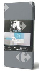 Drap Plat en Microfibre Gris 100% Cotonelle Richbond 240x270cm