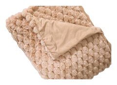 Plaid en Fausse Fourrure Favo Taupe 150x220cm