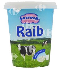 Yaourt Raïb Nature Sucré Socrech 380 g