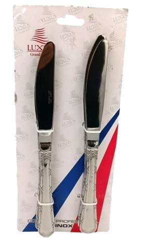 Set de 6 Couteaux de Table en Acier Inoxydable