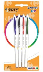 Stylo à Bille Cristal Up Assortie Bic 4 unités
