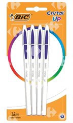 Stylo à Bille Cristal Up Bleu BIC 4 unités