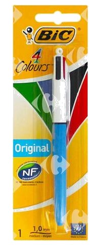 Stylo à bille BIC 4 Couleurs Taille Medium Blister