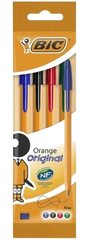 Stylo à Bille Orange Fin Bic Couleurs Assorties Bic 4 unités