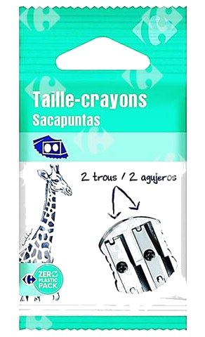 Taille Crayons Métal 2 Trous Carrefour