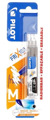 Recharge Roller Noir Frixion Pilot 3 unités