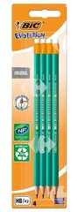 Crayon HB BIC Eco Evolution 655 HB Assortiment de 4 pièces Pack Promo