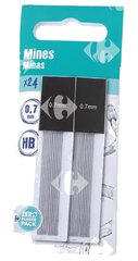 Mine HB Carrefour 0.7mm 24 unités