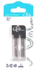 Mine HB Carrefour 0.5mm 24 unités