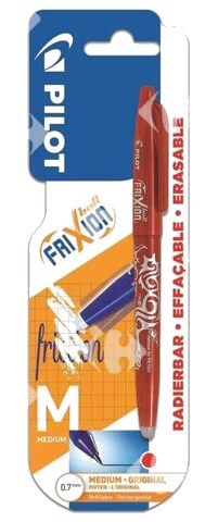 Stylo roller effaçable rouge Frixion Pilot 0.7mm
