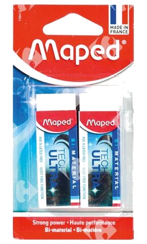 Gommes en Blister Expert Maped 2 pièces
