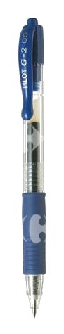 Stylo à bille à encre bleu gel G2 Pilot 0.7mm