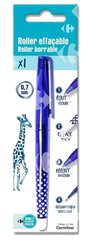 Stylo Roller Effaçable Bleu Pointe Moyenne Carrefour