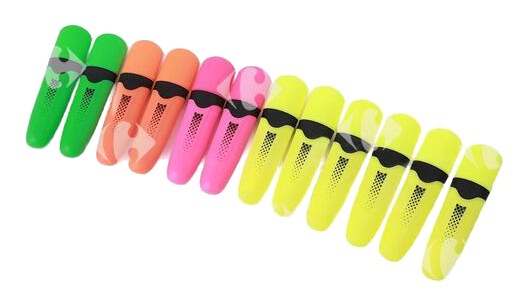 Surligneur Coloris Assortis Carrefour 12 unités