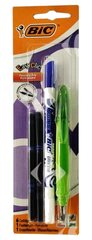 Stylo à Plume Rechargeable Bic + 6 Cartouches + 1 Effaceur