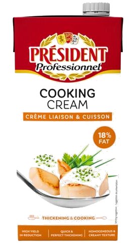 Crème UHT 18% Mg Président 1 L