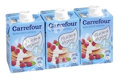 Crème UHT Semi Épaisse Légère 4%Mg Carrefour 3x20 cl