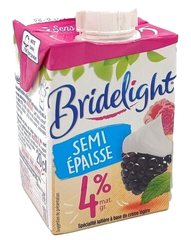 Crème Fraîche Légère Semi-épaisse à 4% M.G. Bridelight 20 cl