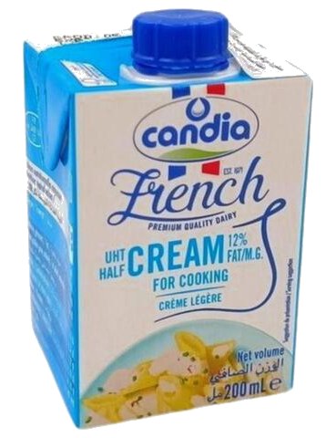 Crème UHT légère 12% Candia 200 ml