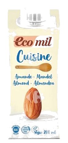 Crème Cuisine Amande Bio Ecomil 200 ml