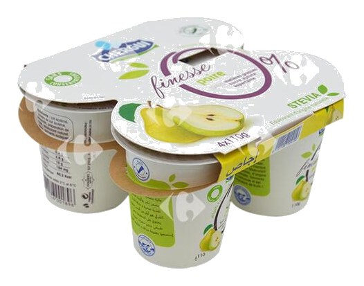 Pack Yaourt Brassé Poire 0% Finesse Chergui 4x110 g