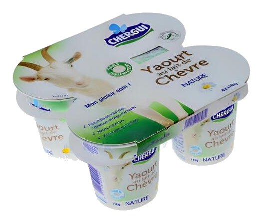 Pack Yaourt Chèvre Nature Sucré Chergui 4x110 g