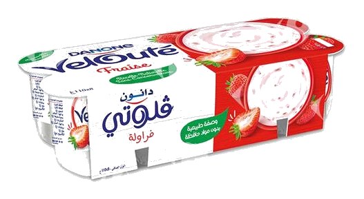 Pack Yaourt Brassé Fraise Velouté Danone 8x110 g