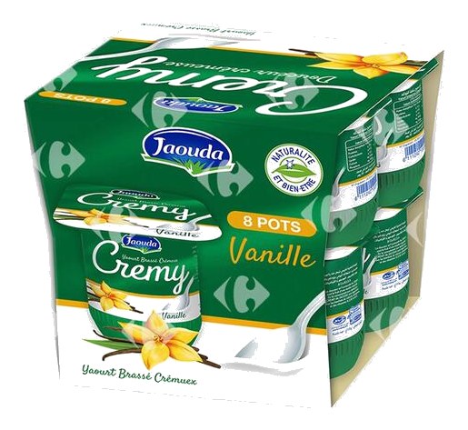 Pack Yaourt Brassé Vanille Cremy Jaouda 8x110 g