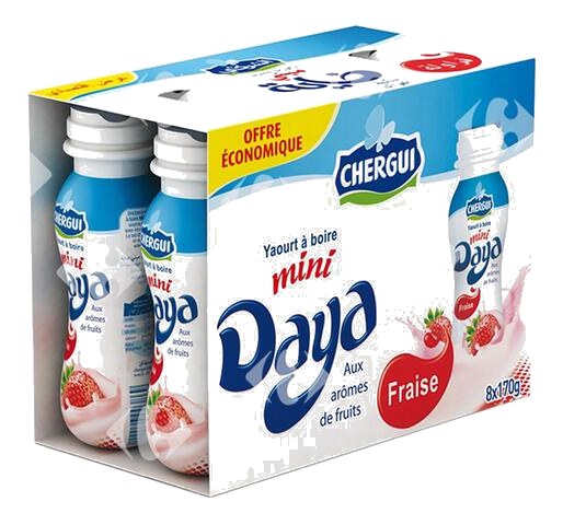 Pack Éco Mini-Daya Fraise Chergui 170 g 8 unités