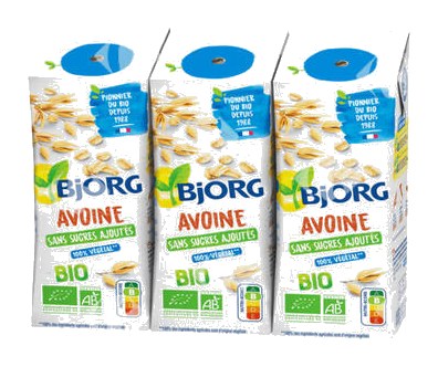 Boisson Végétale d'Avoine Sans Sucres Bio Bjorg 3x25 cl