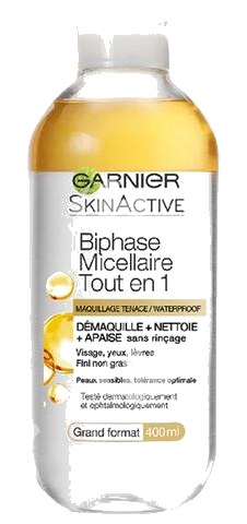 Eau Micellaire Biphasée Skin Active Garnier 400 ml