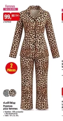Pyjama pour femmes – 2 pièces