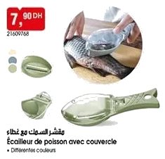 Écailleur de poisson avec couvercle