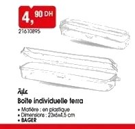 Boîte individuelle terra