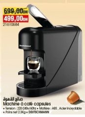 Machine à café capsules DEUTSCHMANN – 2.3kg