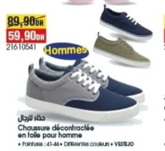 Chaussures décontractées en toile homme VESTIJO