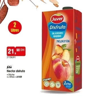 Nectar de pêche Juver Disfruta – 2L