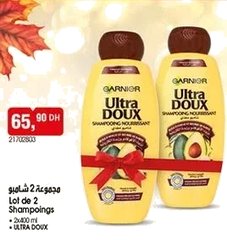 Shampoing Garnier Ultra Doux – Lot de 2 x 400ml