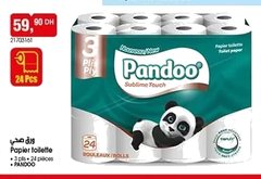Papier toilette Pandoo – Lot de 24 pièces