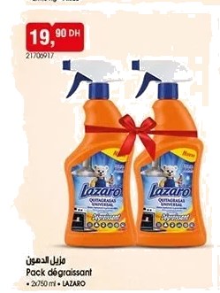 Dégraissant Lazaro – Lot de 2 x 750 ml