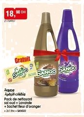 Nettoyant sol Sango (oud + lavande) + Sachet fleur d’oranger – Lot de 2 x 1 L