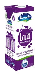 LAIT UHT ENTIER SANS LACTOSE 1L JAOUDA