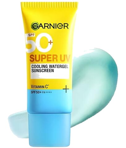 Gel Eau Crème Solaire Rafraîchissant à la Vitamine C سوبر يوV SPF +50 Garnier 30 ml